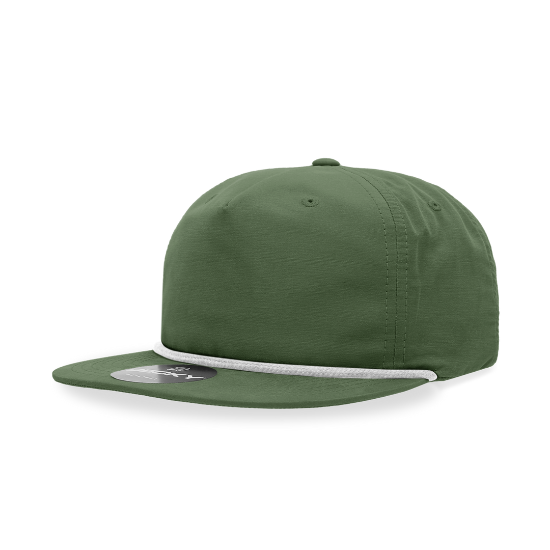 Decky 6032 Classic Rope Cap, 5 Panel Flat Bill Hat, Snapback - Premium Caps from The Park Wholesale - Just $14.95! Shop now at Pat's Monograms
