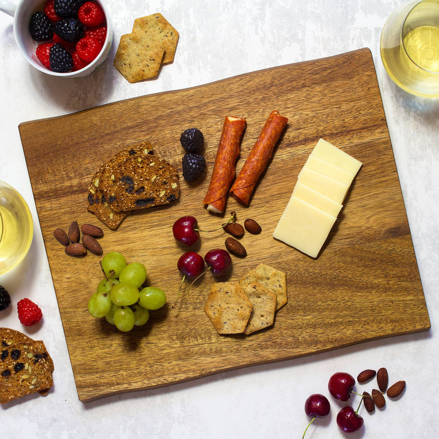 Acacia Wood Live Edge Charcuterie Board - Premium Cutting Boards from Totally Bamboo - Just $32.95! Shop now at Pat's Monograms