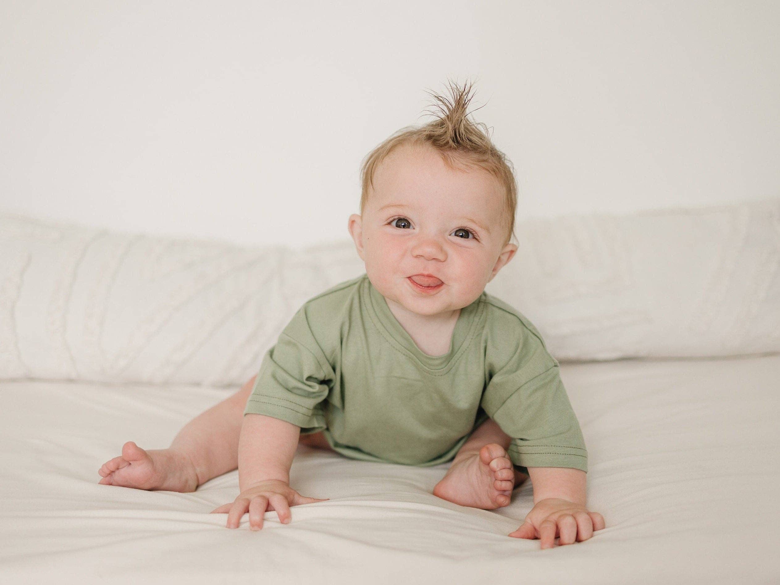 Oversized T-Shirt Romper - Premium Baby & Toddler Outfits from Little Joy Co. - Just $18! Shop now at Pat's Monograms