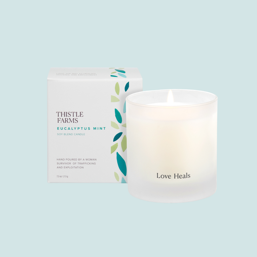 Eucalyptus Mint Soy Candle Love Heals Collection - Premium candles from Thistle Farms - Just $32! Shop now at Pat's Monograms
