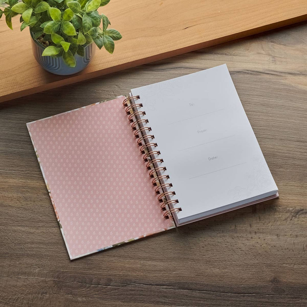 Journal Wirebound Pink Floral Strength & Dignity Prov. 31:25 - Premium Christian Gift Items from Christian Art Gifts - Just $11.95! Shop now at Pat's Monograms