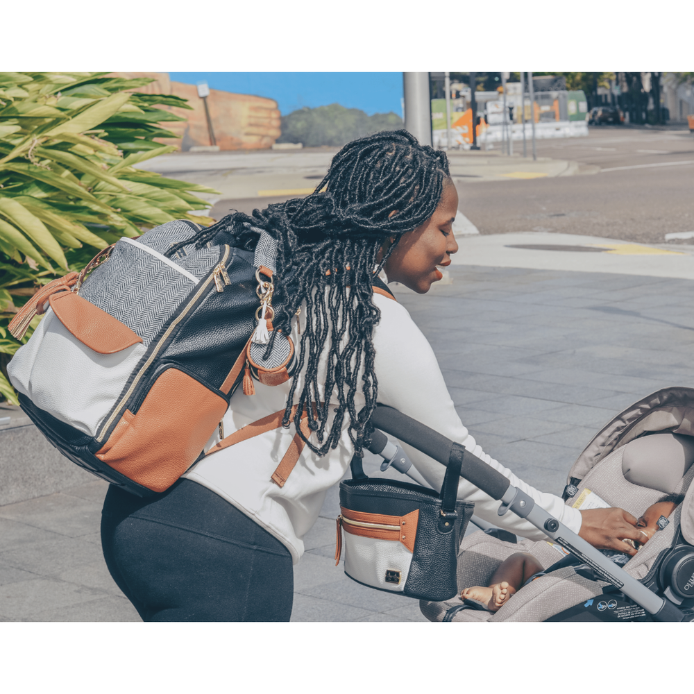 Coffee & Cream Travel Stroller Caddy - Premium Baby Accessories from Itzy Ritzy - Just $34.99! Shop now at Pat's Monograms