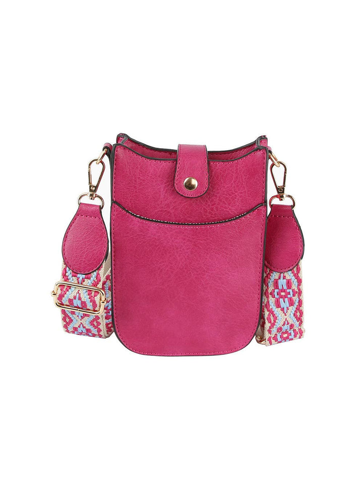 Woven Strap Accented Crossbody Sling - Premium handbag from Handbag Factory Corp - Just $29.95! Shop now at Pat's Monograms