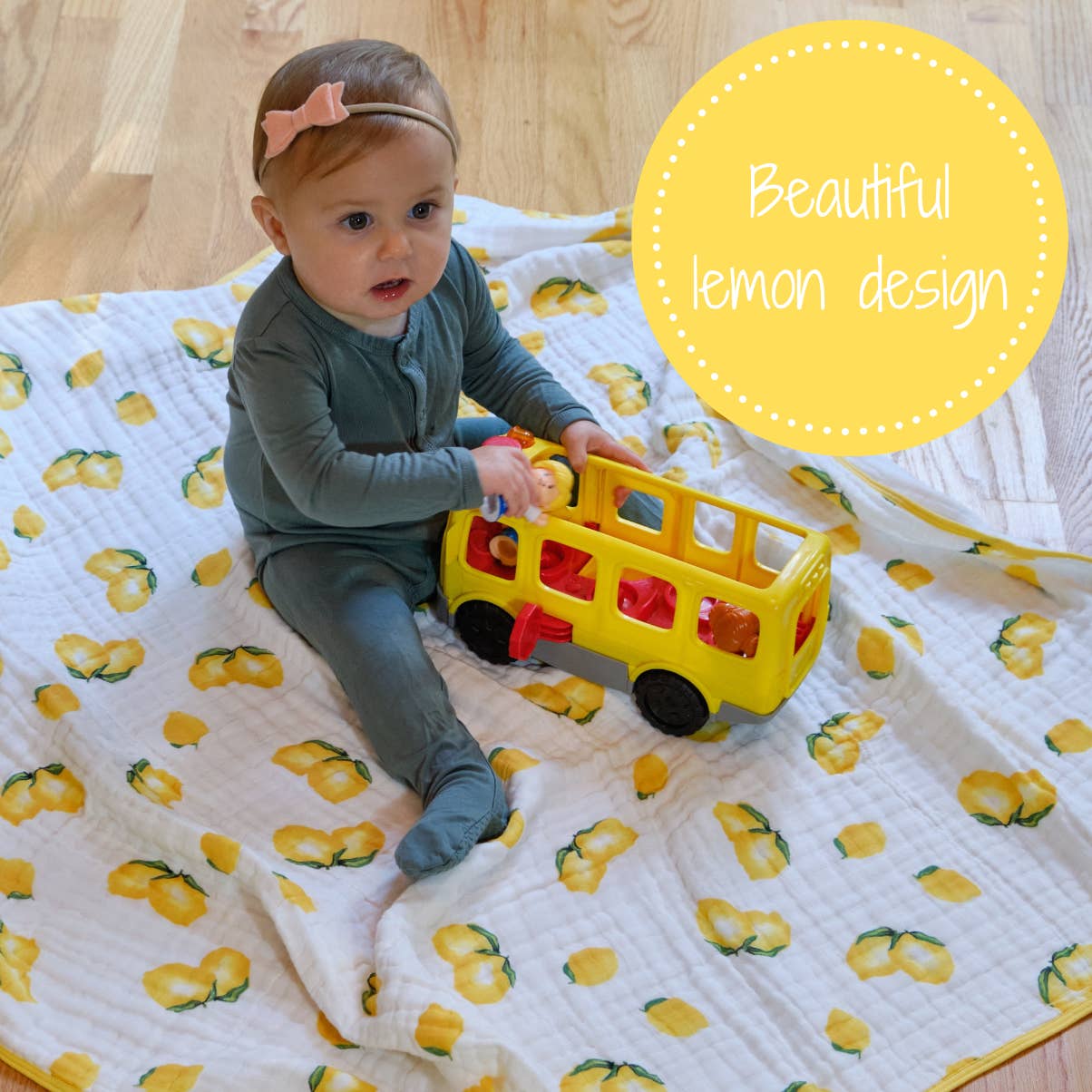 Main Squeeze Baby Todller Muslin Blanket - Premium Swaddle from LollyBanks - Just $29.95! Shop now at Pat's Monograms