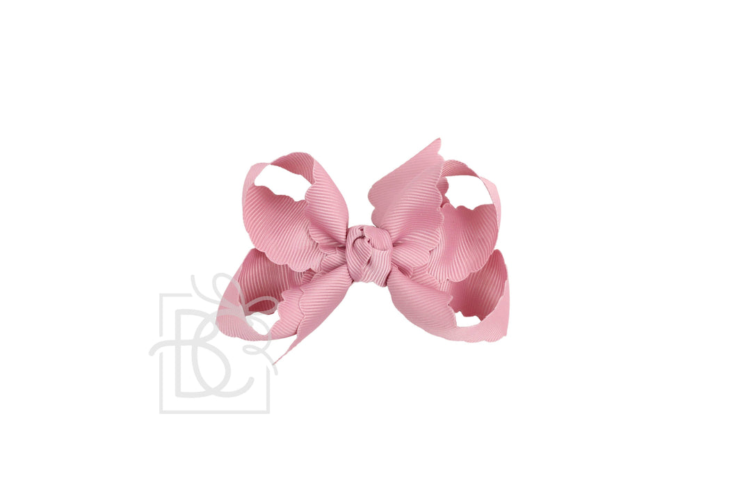 SCALLOPED EDGE BOW - Premium Hair Bows from Beyond Creations, LLC - Just $9.95! Shop now at Pat's Monograms