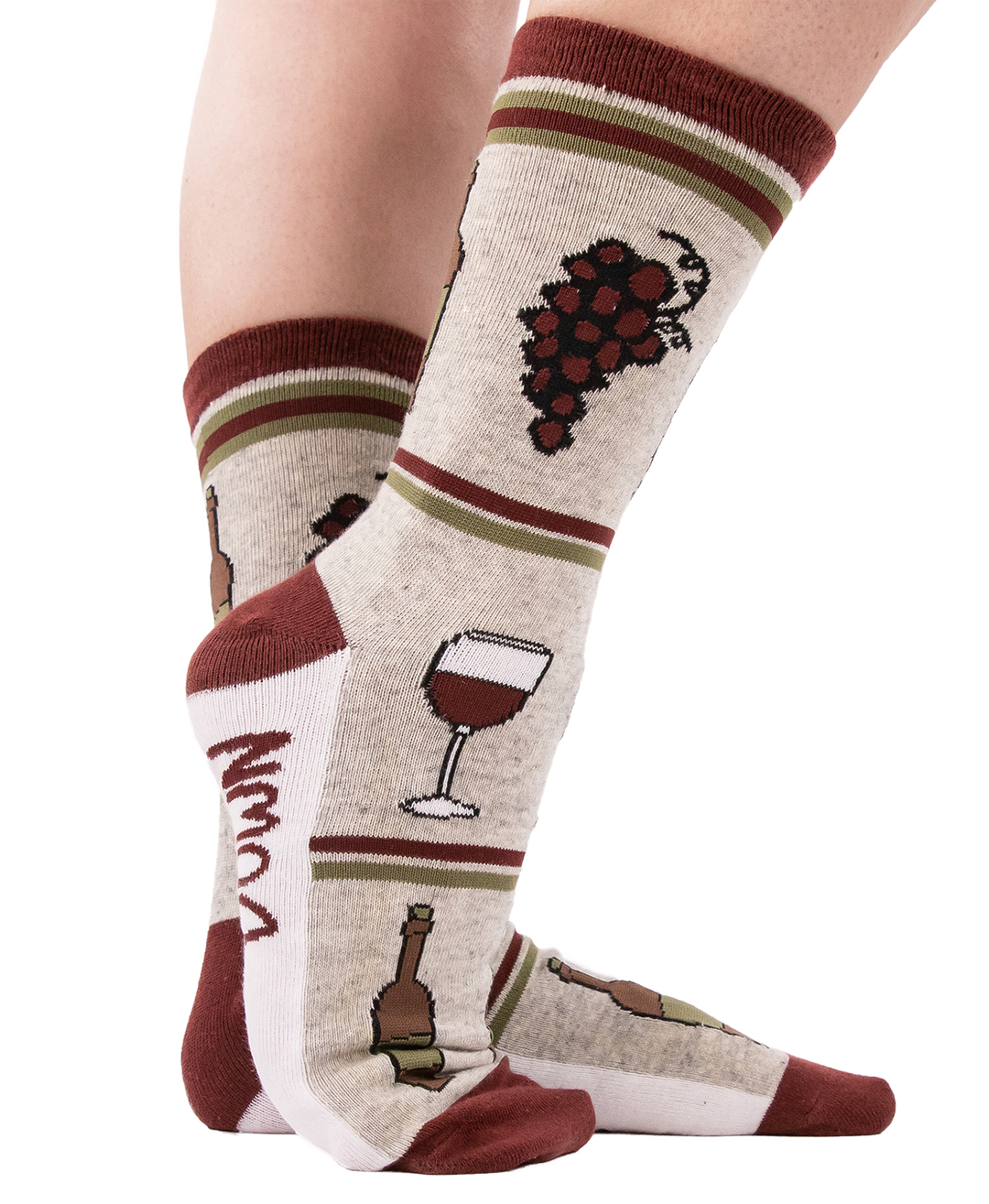 Wine Down Crew Sock One Size - Premium Socks from Lazy One - Just $9.95! Shop now at Pat's Monograms