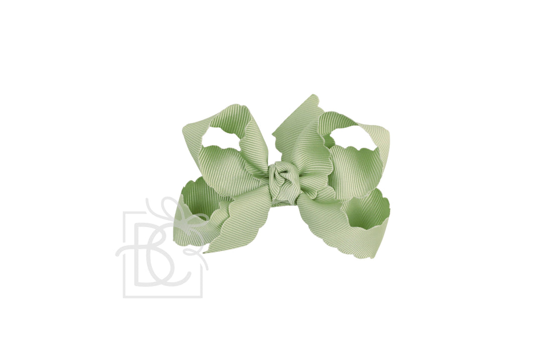 SCALLOPED EDGE BOW - Premium Hair Bows from Beyond Creations, LLC - Just $9.95! Shop now at Pat's Monograms