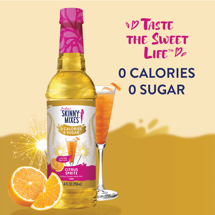 Sugar Free Citrus Spritz Syrup - Limited Time Offer - Premium syrup from Jordan's Skinny Mixes - Just $9.59! Shop now at Pat's Monograms