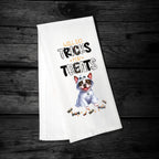 Boston Terrier, Will Do Tricks for Treats Tea Towel, Boston Terrier Mom, Kitchen Towel, Dish Towel, Flour Sack Towel, Dog Lover Gift - Premium  from Pat's Monograms - Just $15.22! Shop now at Pat's Monograms
