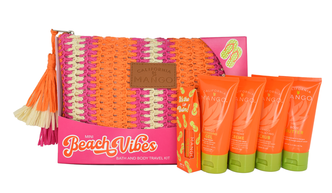 Mini Beach Vibes 5-piece Kit - Premium skin care from California Mango - Just $29.95! Shop now at Pat's Monograms