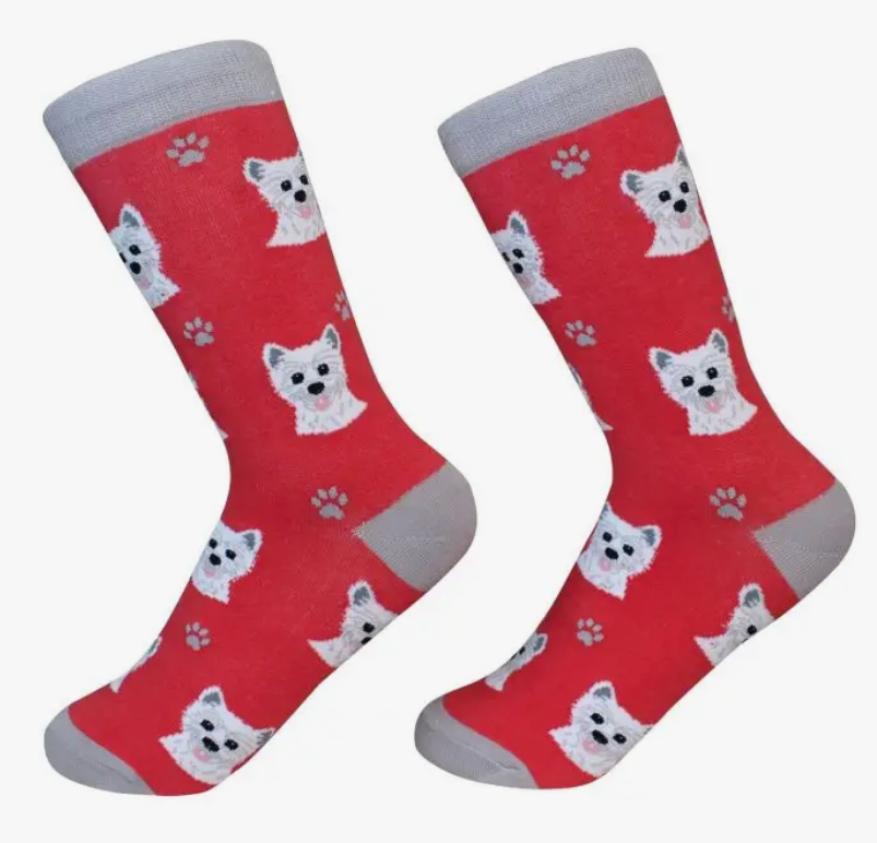 Westie Dog Socks - Premium Socks from Sock Daddy - Just $9.95! Shop now at Pat's Monograms
