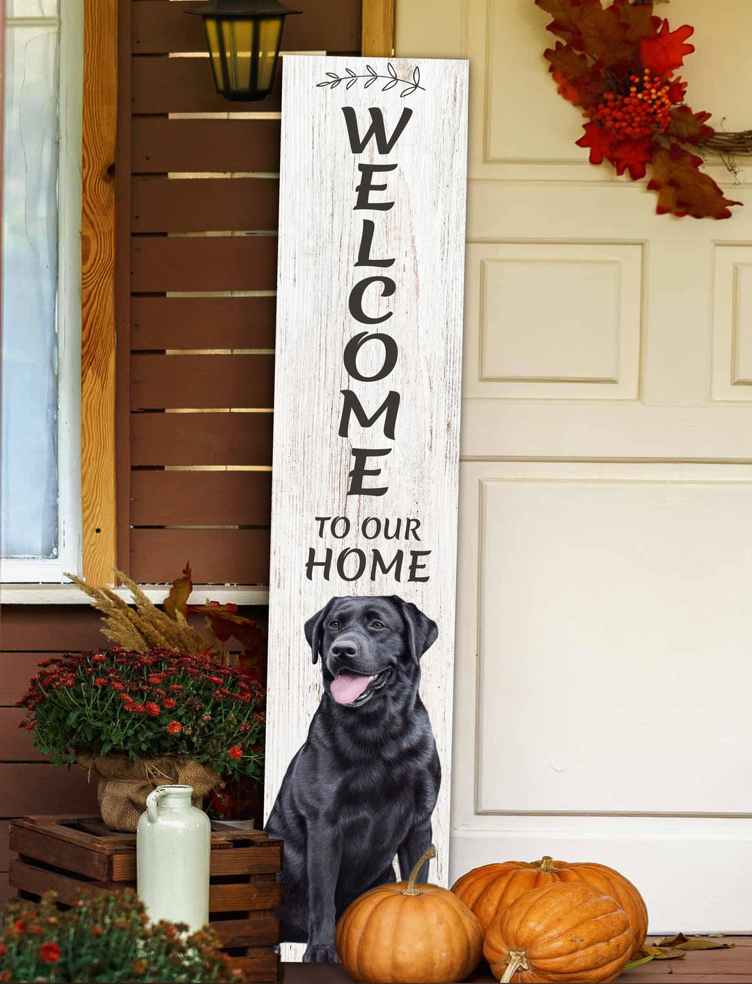 Lab, black Welcome sign - Premium  from E&S Pets - Just $39.99! Shop now at Pat's Monograms