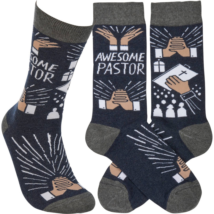 Awesome Pastor Socks - Premium Socks from Primitives by Kathy - Just $10.95! Shop now at Pat's Monograms