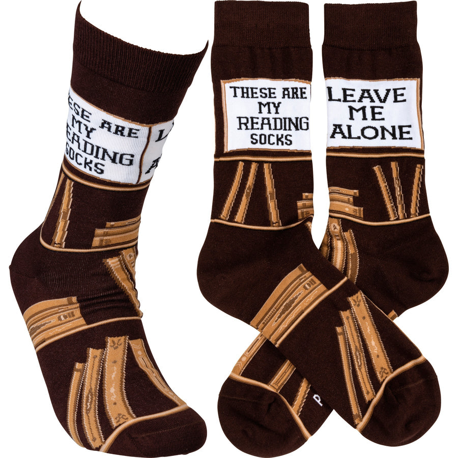 These Are My Reading Socks - Premium Socks from Primitives by Kathy - Just $10.95! Shop now at Pat's Monograms