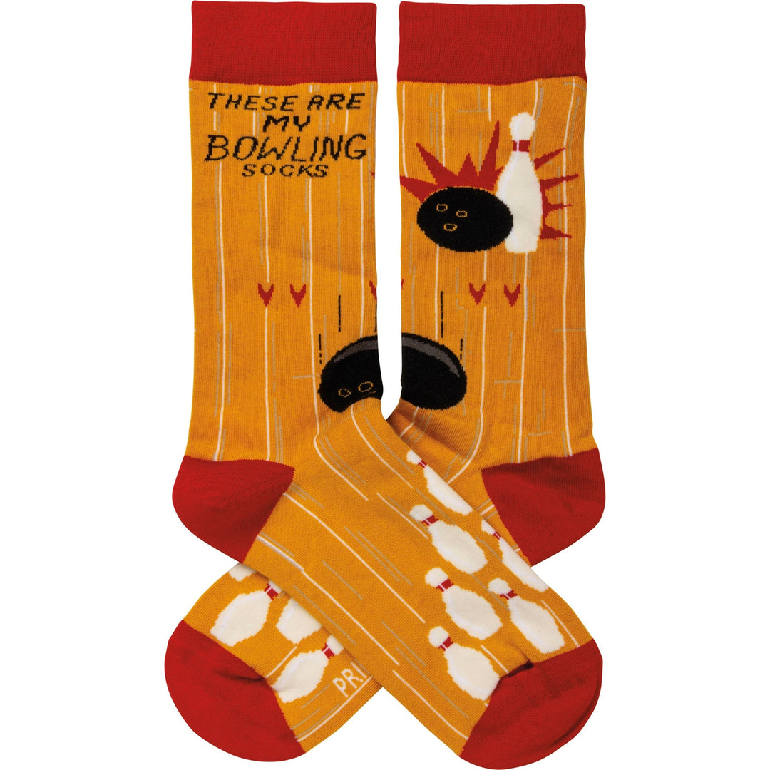 These Are My Bowling Socks - Premium Socks from Primitives by Kathy - Just $7.95! Shop now at Pat's Monograms