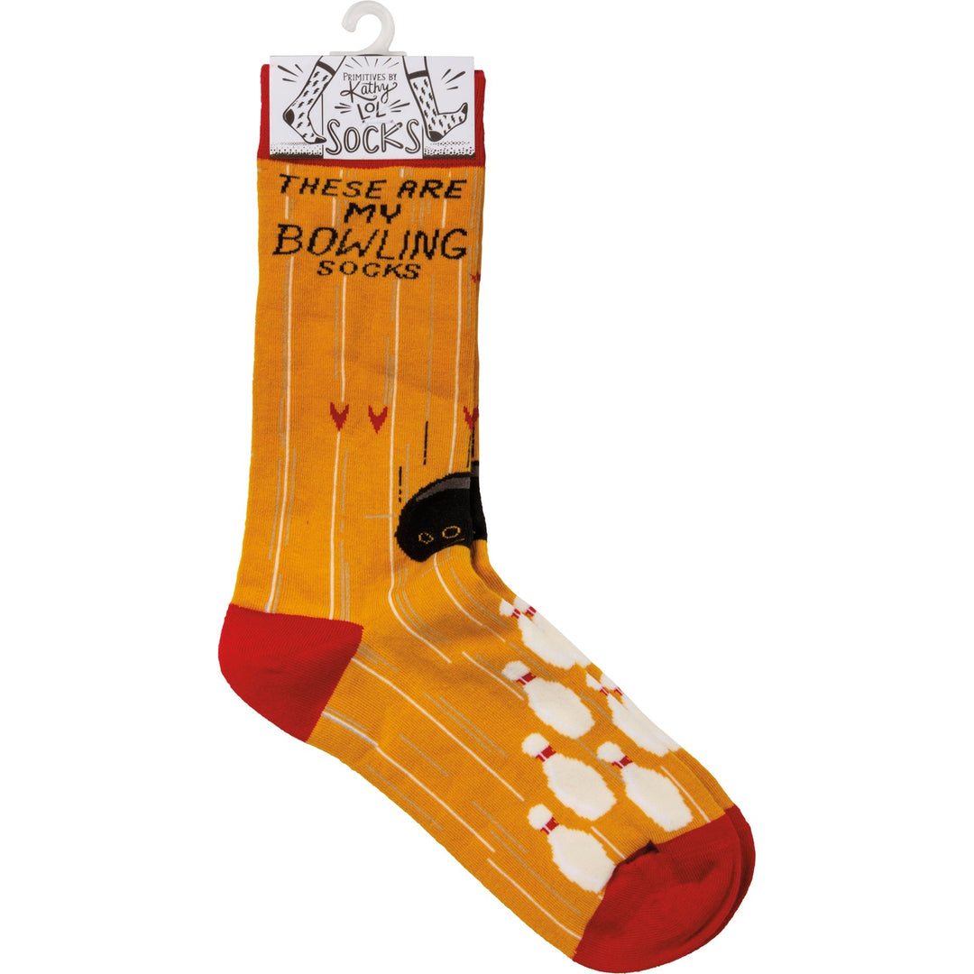 These Are My Bowling Socks - Premium Socks from Primitives by Kathy - Just $7.95! Shop now at Pat's Monograms