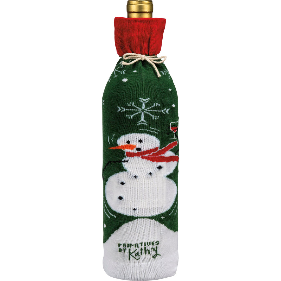 Bottle Sock - Tis The Season To Get Tipsy - Premium wine accessories from Primitives by Kathy - Just $5.95! Shop now at Pat's Monograms