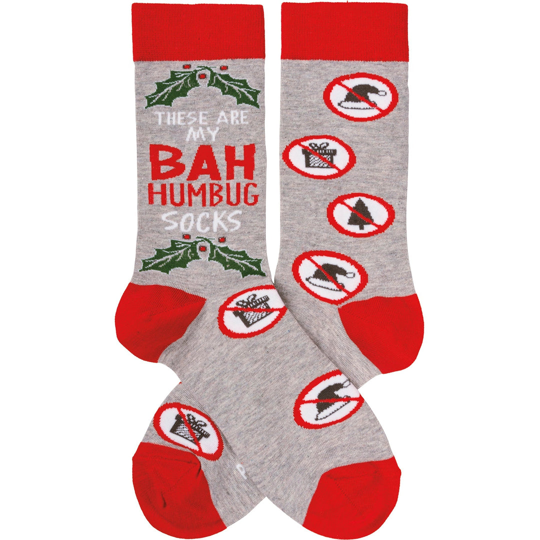 Bah Humbug Socks - Premium Socks from Primitives by Kathy - Just $7.95! Shop now at Pat's Monograms