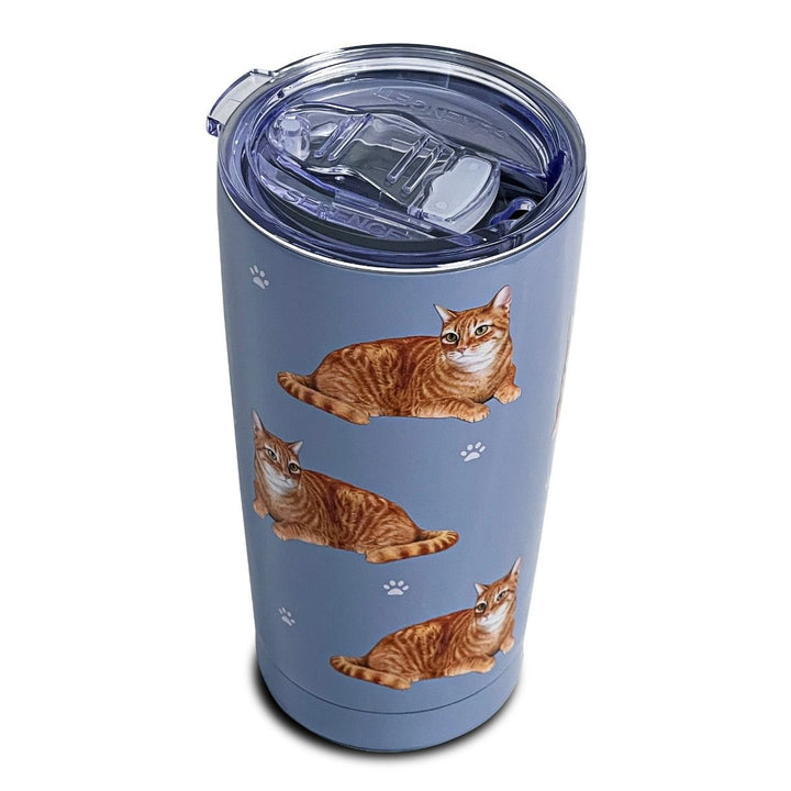 Orange Tabby Cat SERENGETI Ultimate 3D Tumbler - Stainless Steel - Premium Tumblers from E&S Pets - Just $27.95! Shop now at Pat's Monograms