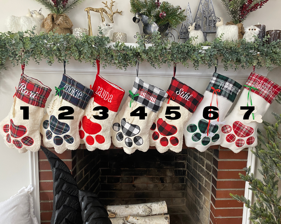Paw Stocking - Premium  from Pippero - Just $12.95! Shop now at Pat's Monograms