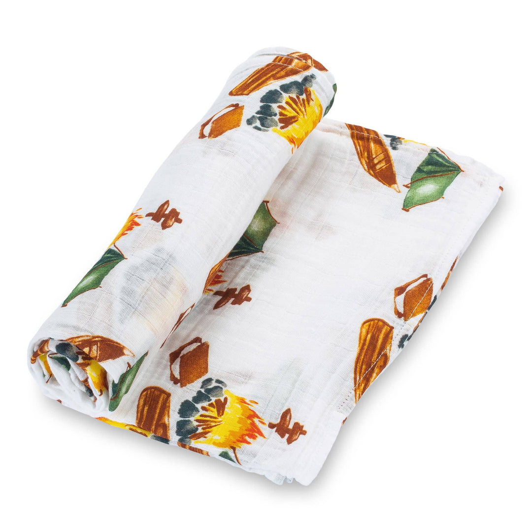 Cozy Campfire Swaddle Blanket - Premium Baby Gift Sets from LollyBanks - Just $19.95! Shop now at Pat's Monograms