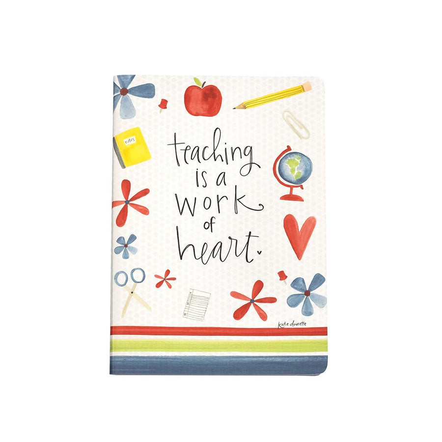 Teaching is a Work of Heart Soft Cover Journal - Premium Notebooks & Notepads from Shannon Roads Gifts - Just $11.95! Shop now at Pat's Monograms