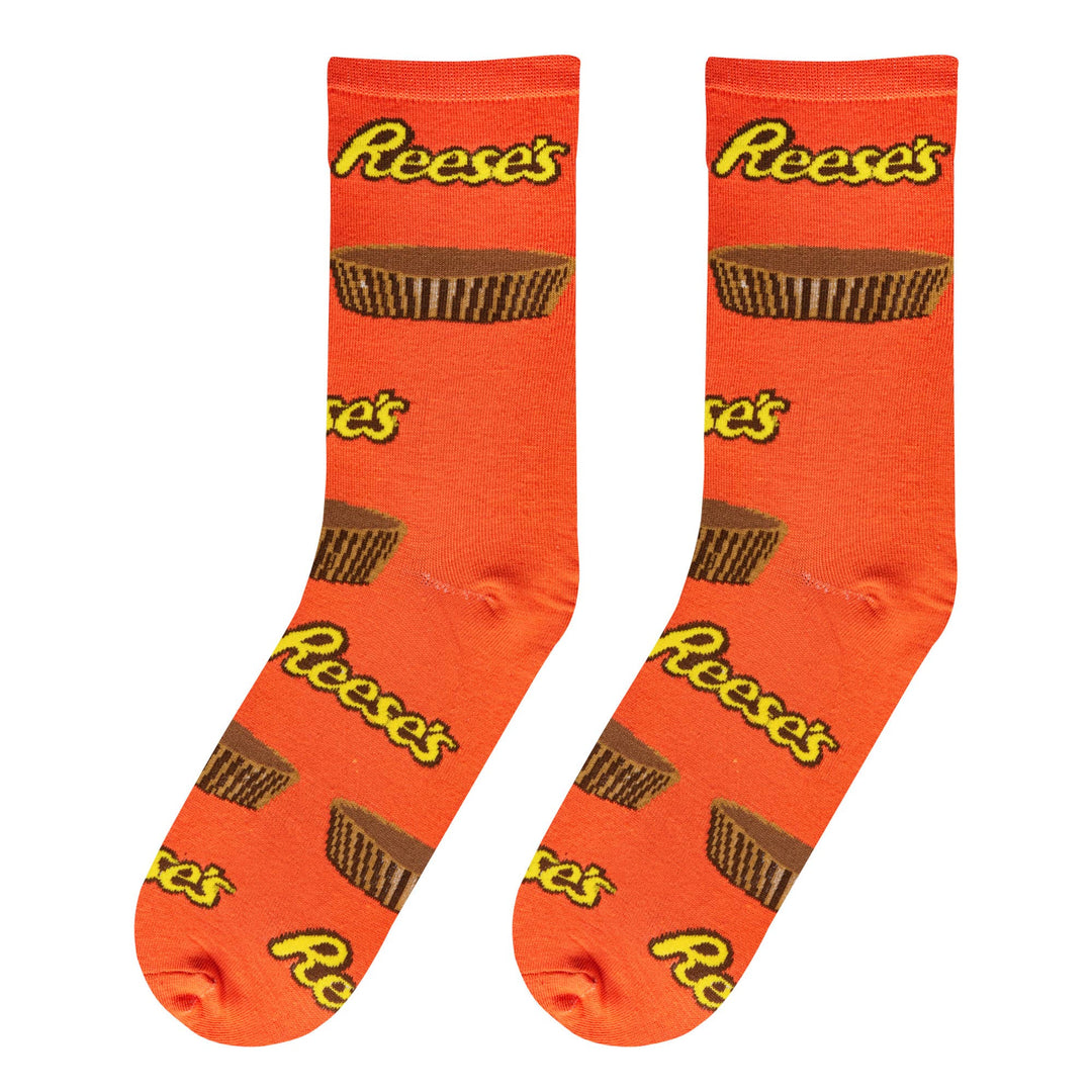 Reese's Cups  - Mens Crew Folded - Premium socks from Crazy Socks - Just $7! Shop now at Pat's Monograms