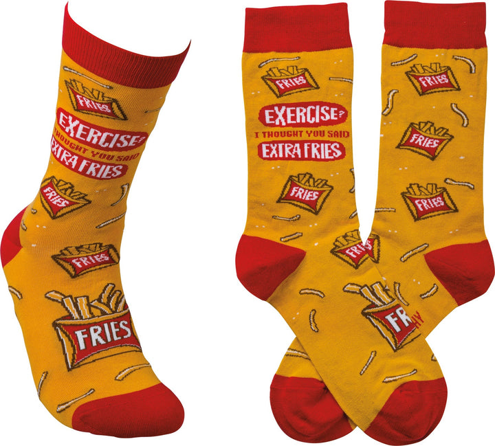 Extra Fried - Premium Socks from Primitives by Kathy - Just $7.95! Shop now at Pat's Monograms