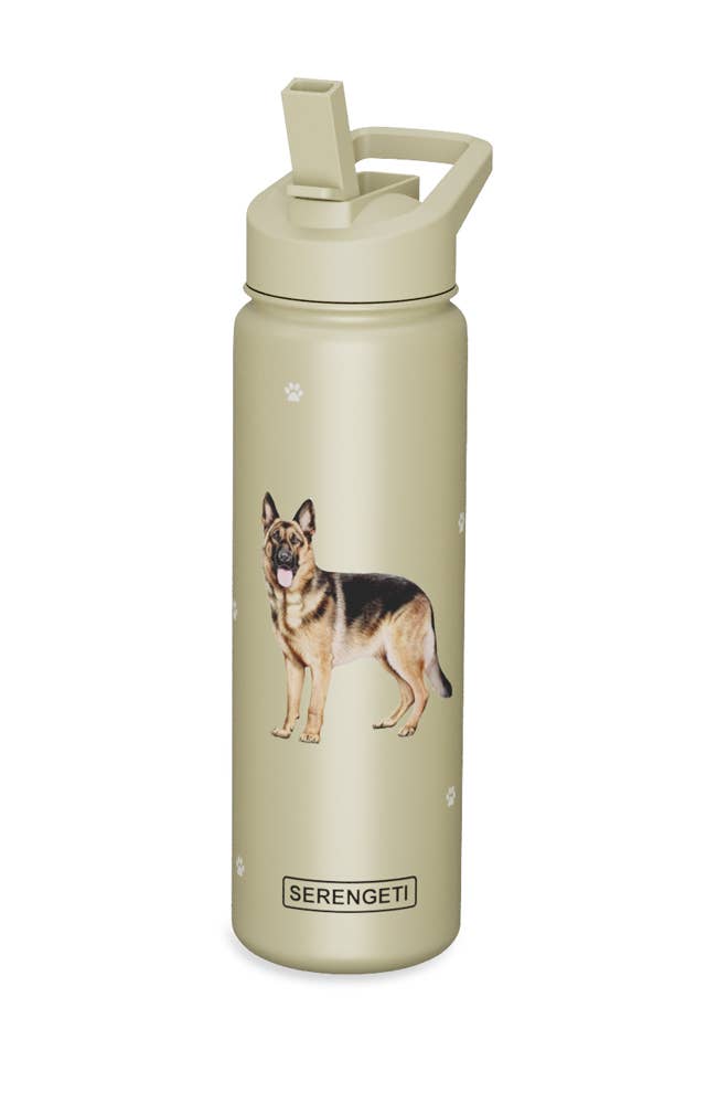 GERMAN SHEPHERD Stainless Steel Water Bottle 24 Oz SERENGETI - Premium water bottle from E&S Pets - Just $29.99! Shop now at Pat's Monograms