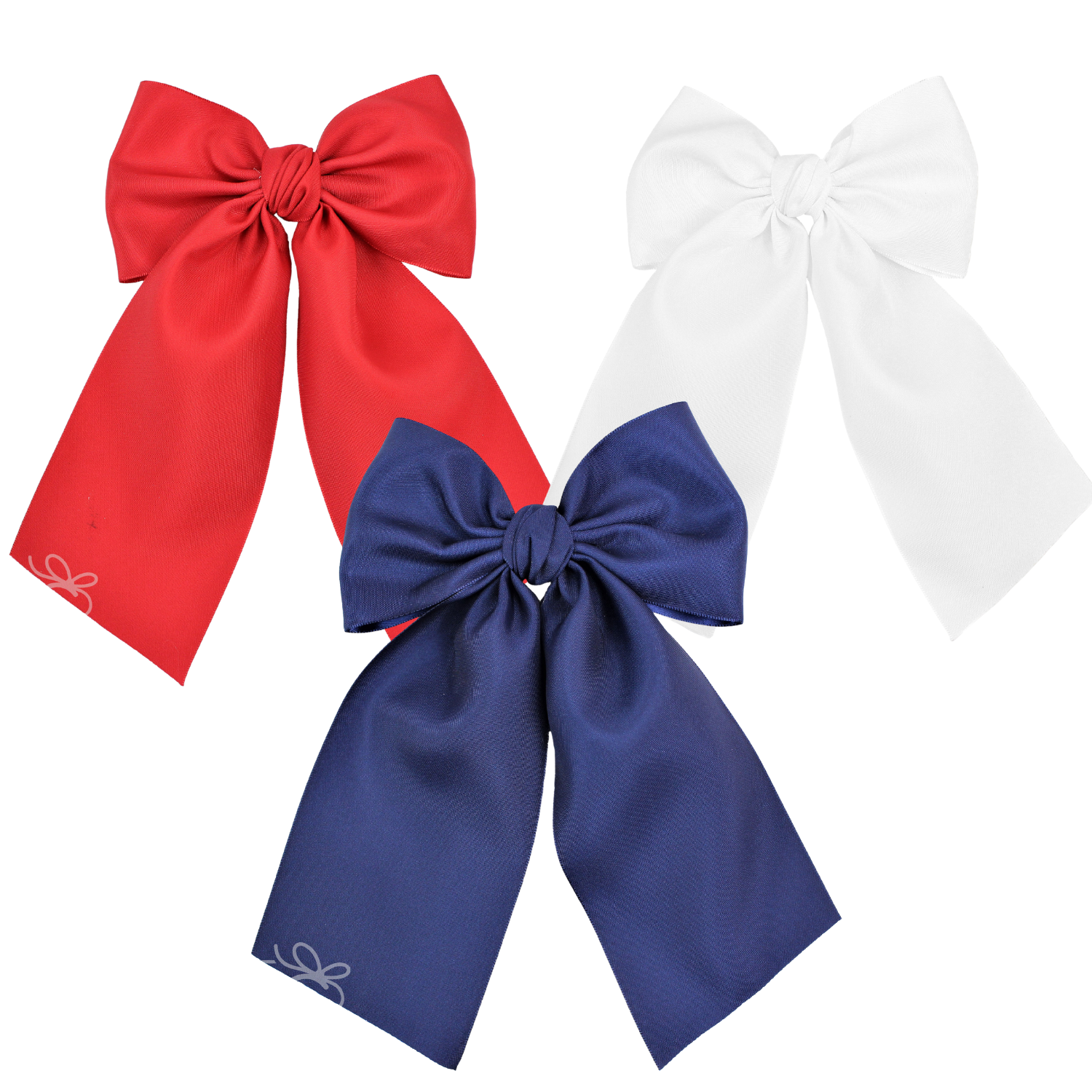 Matte Satin Longtail Hair Bow with Euro Knot - Premium Hairbows from Beyond Creations, LLC - Just $19.95! Shop now at Pat's Monograms