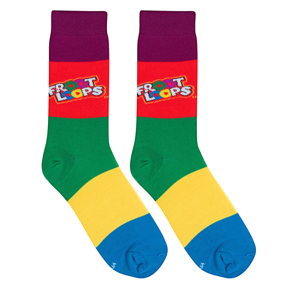 Froot Loops Crew Socks - Premium Socks from Crazy Socks - Just $7.00! Shop now at Pat's Monograms