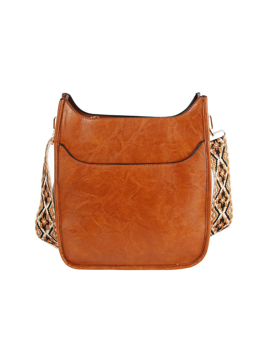 Front Pocket Stylized Strap Shoulder Bag - Premium handbag from Handbag Factory Corp - Just $42.95! Shop now at Pat's Monograms