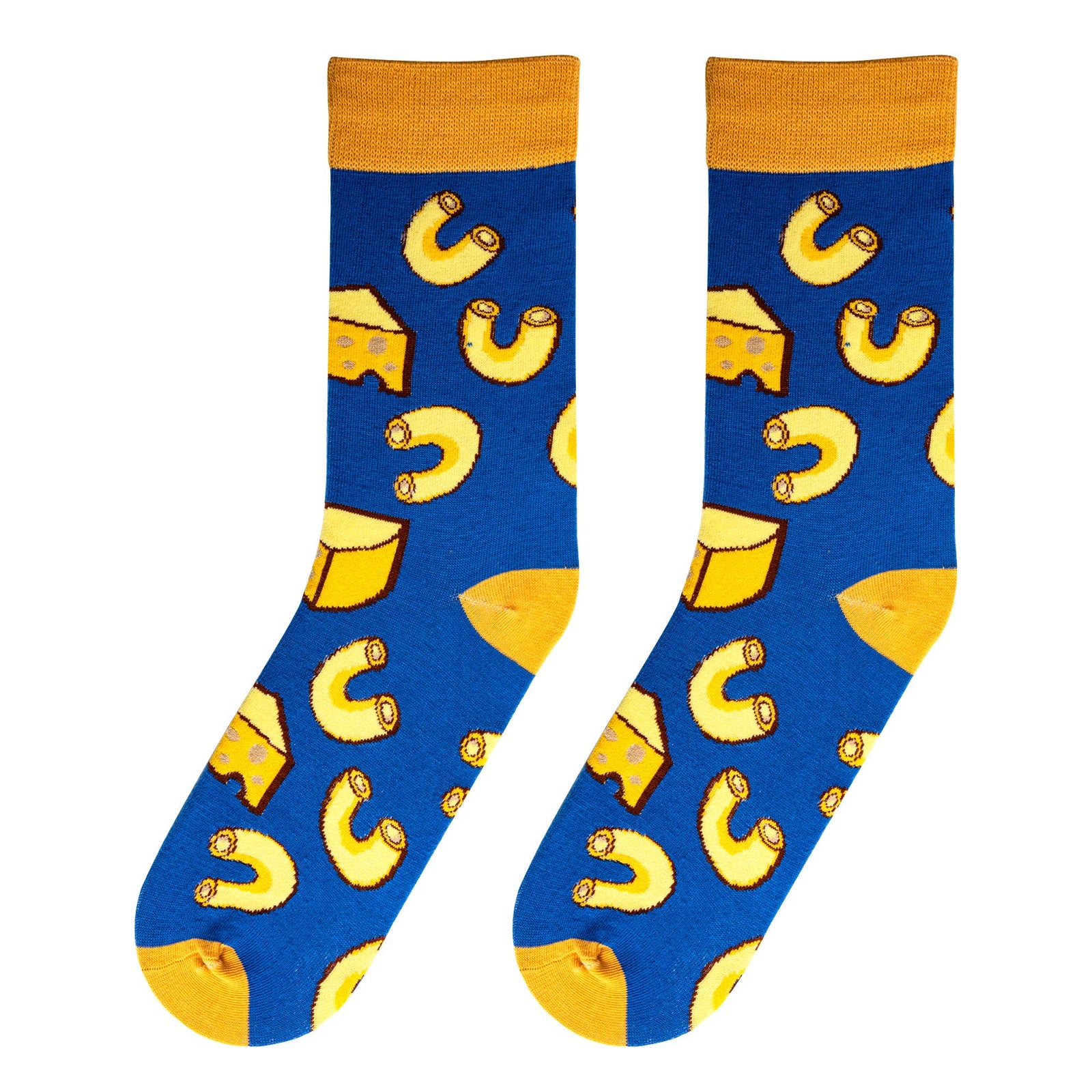 Mac N Cheese - Mens Crew Folded - Crazy Socks - Premium  from Crazy Socks - Just $8! Shop now at Pat's Monograms
