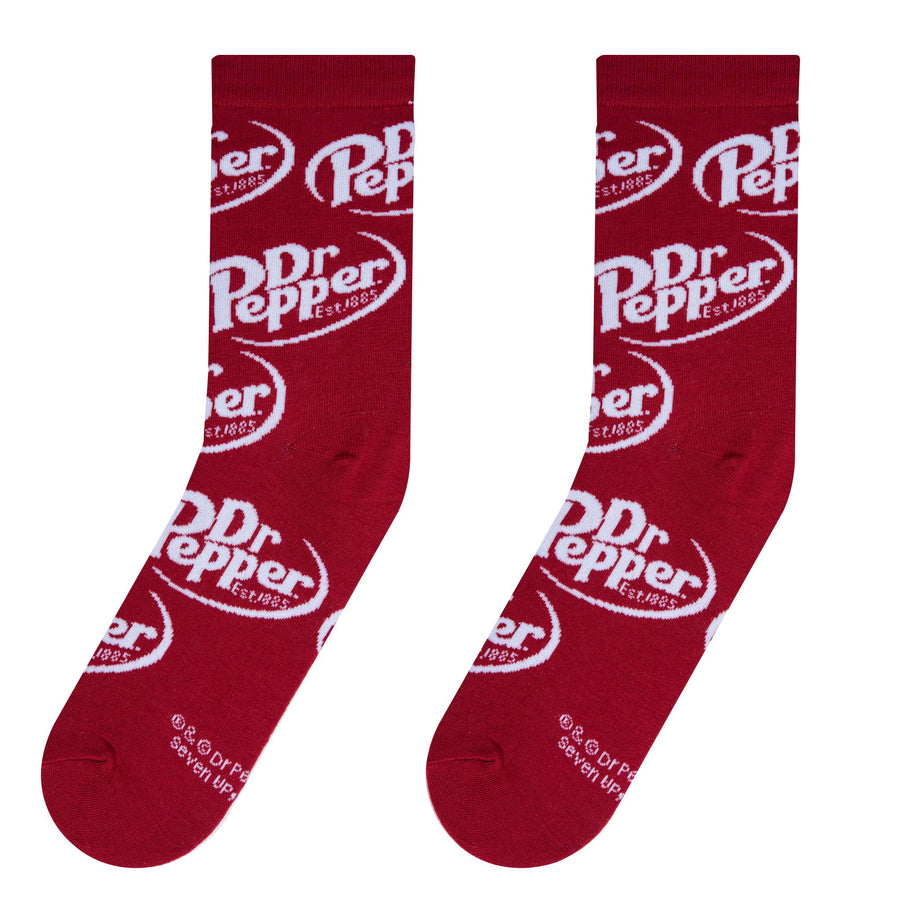 Dr Pepper - Womens Crew Folded - Crazy Socks - Premium Socks from Crazy Socks - Just $7.50! Shop now at Pat's Monograms