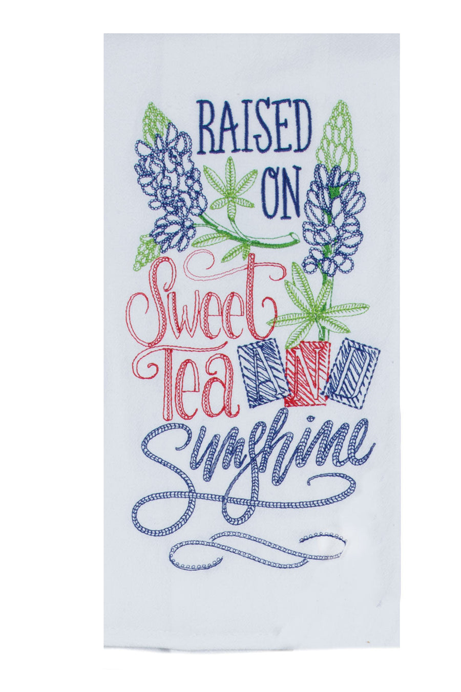 Raised on Sweet Tea Flour Sack Towel - Premium Dish Towel from Kay Dee Designs - Just $8.95! Shop now at Pat's Monograms