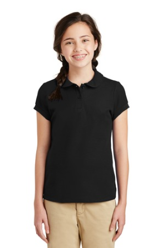 Veritas - Port Authority Girls Silk Touch - Peter Pan Collar - Premium School Uniform from Pat's Monograms - Just $20.00! Shop now at Pat's Monograms