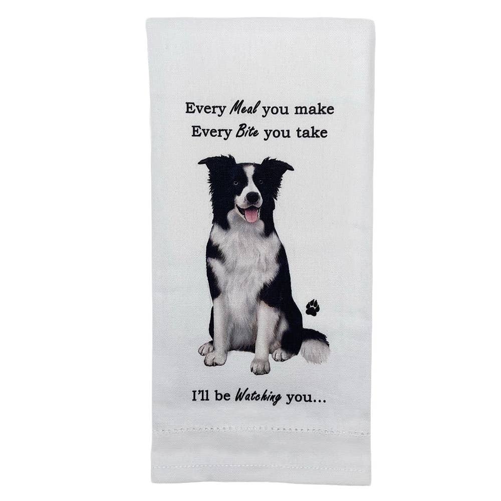 Border Collie Kitchen Towel - Premium Kitchen Towels from E&S Pets - Just $9.95! Shop now at Pat's Monograms