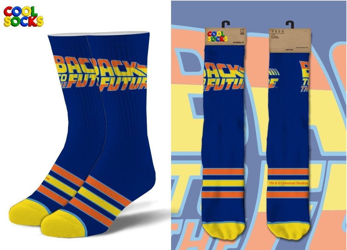 Back to The Future Socks - Premium Socks from Cool Socks - Just $11.95! Shop now at Pat's Monograms