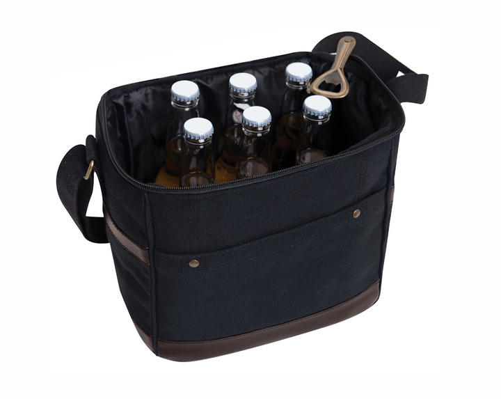 Canvas Insulated Beer Cooler Tote - Premium Bags and Totes from Rothco - Just $24.95! Shop now at Pat's Monograms