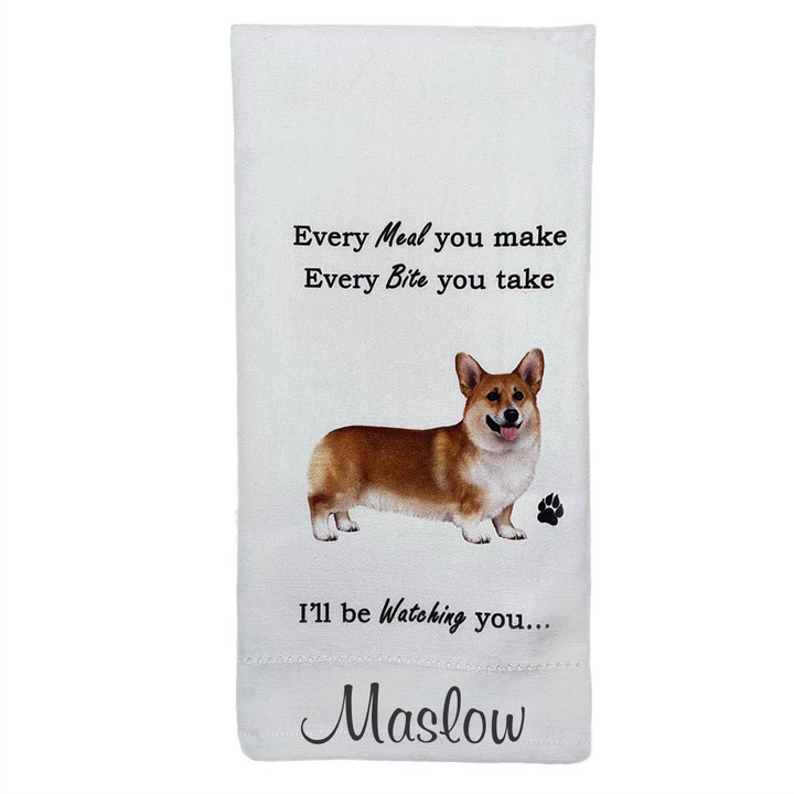 Welsh Corgi Kitchen Towel - Premium Kitchen Towels from E&S Pets - Just $9.95! Shop now at Pat's Monograms