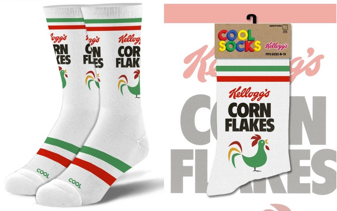 Corn Flakes Socks - Premium Socks from Cool Socks - Just $9.95! Shop now at Pat's Monograms
