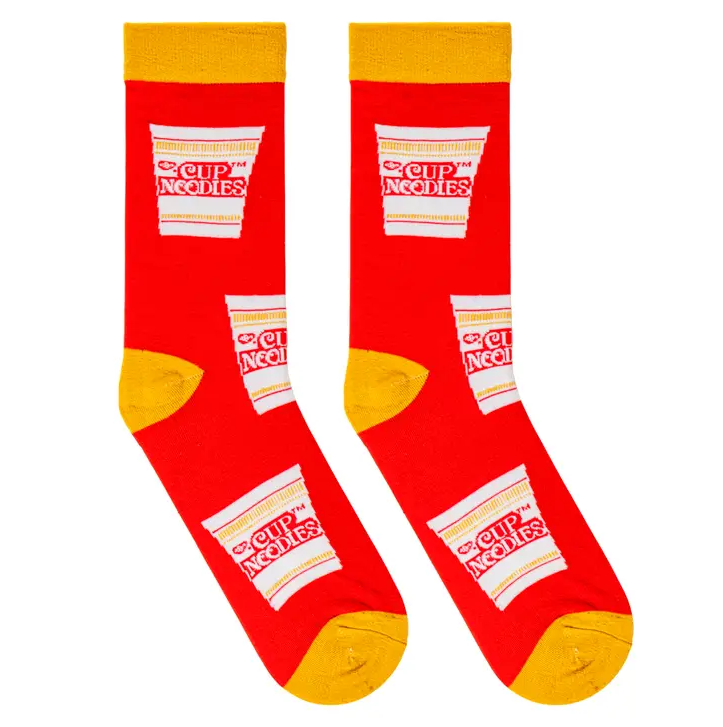 Cup Noodles Crew Socks - Premium Socks from Crazy Socks - Just $8! Shop now at Pat's Monograms