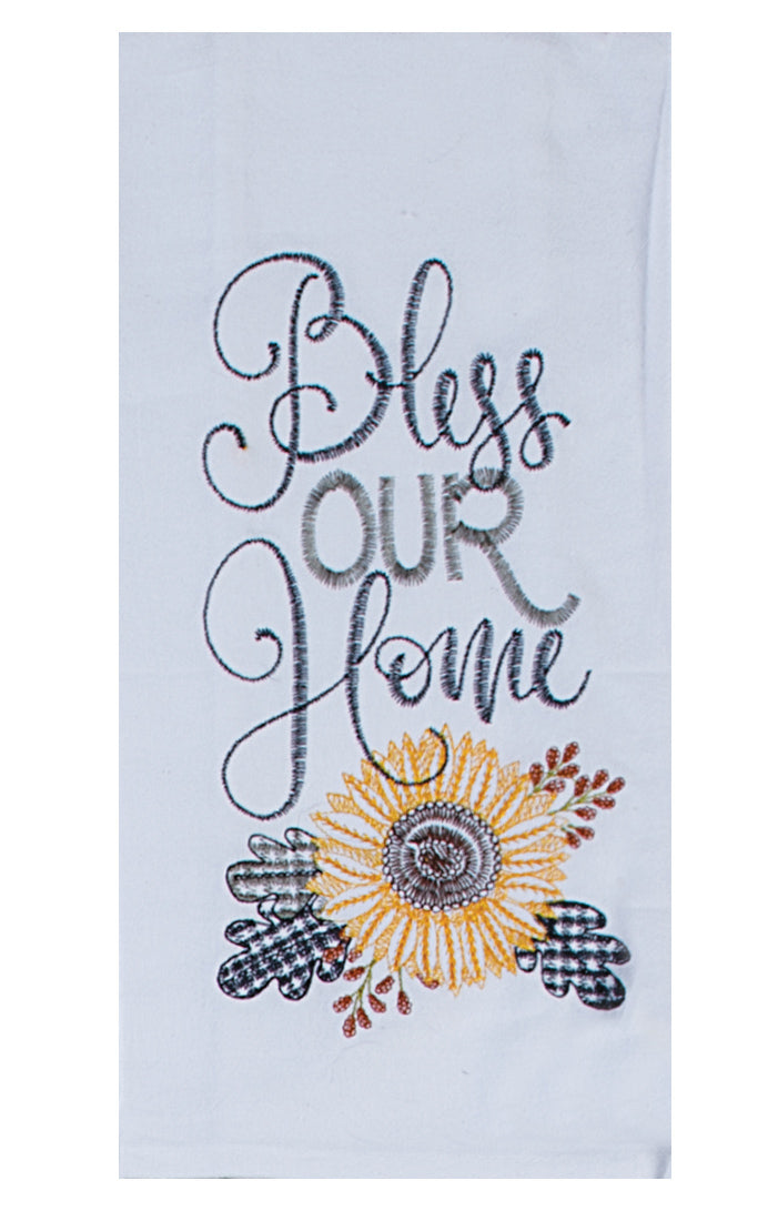 Bless Our Home Flour Sack Towel - Premium Dish Towel from Kay Dee Designs - Just $8.95! Shop now at Pat's Monograms