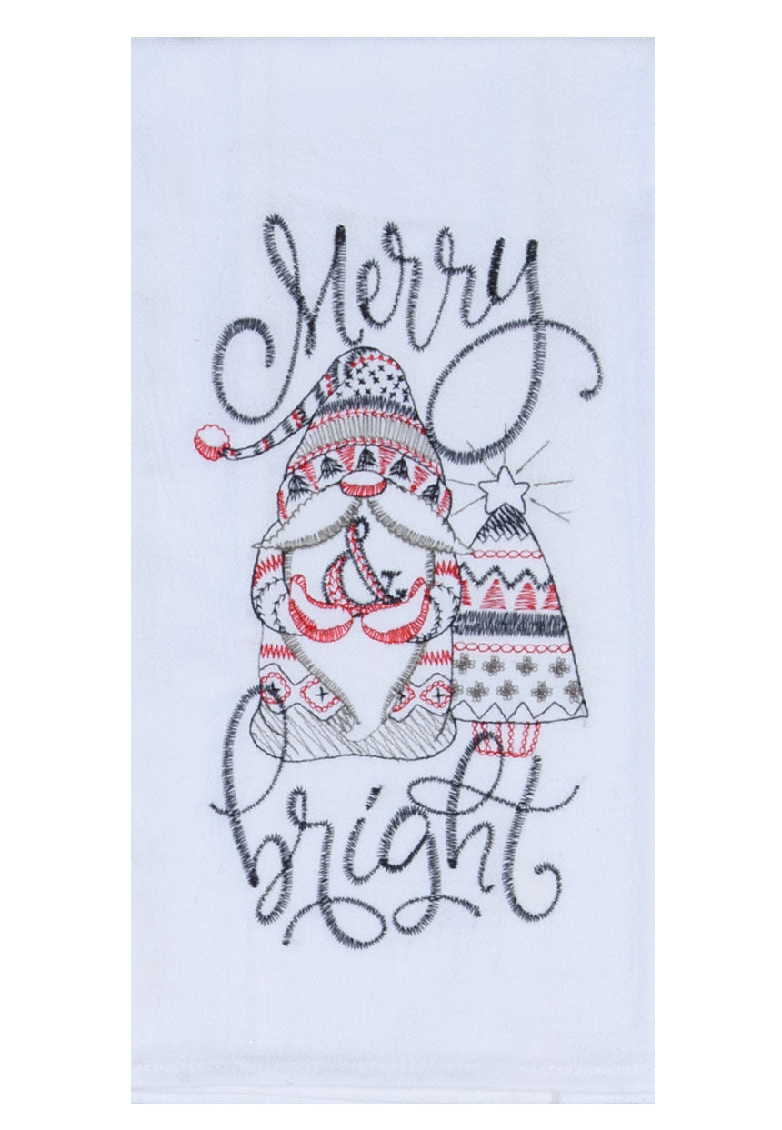 Merry and Bright Flour Sack Towel - Premium Dish Towel from Kay Dee Designs - Just $8.95! Shop now at Pat's Monograms
