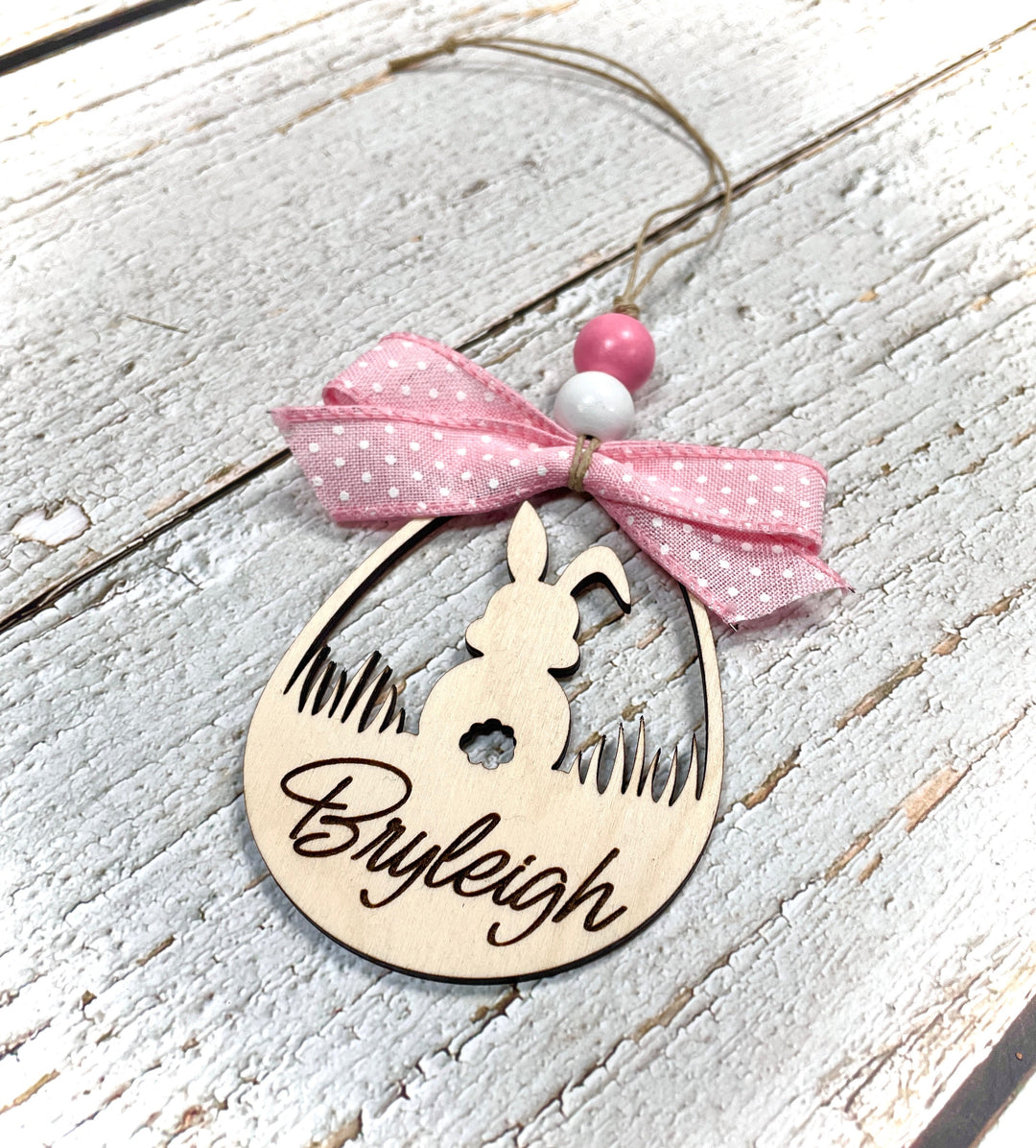 Personalized Easter Basket Tag - Premium easter basket tag from Pat's Monograms - Just $12.95! Shop now at Pat's Monograms