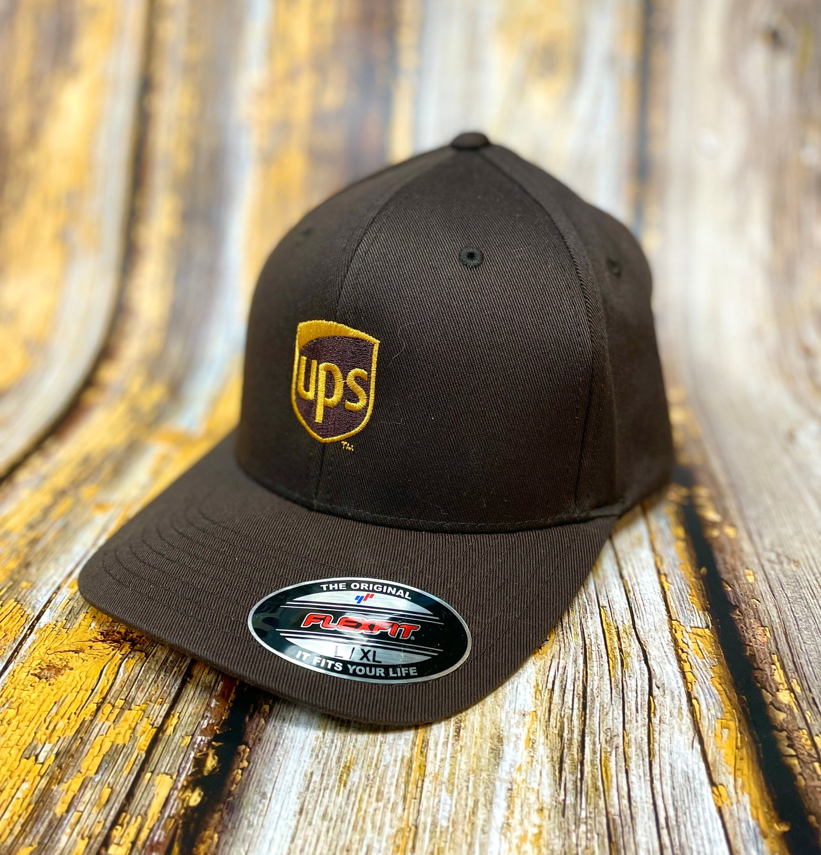 UPS - Flex Fit Cap - Premium  from Pat's Monograms - Just $19.95! Shop now at Pat's Monograms