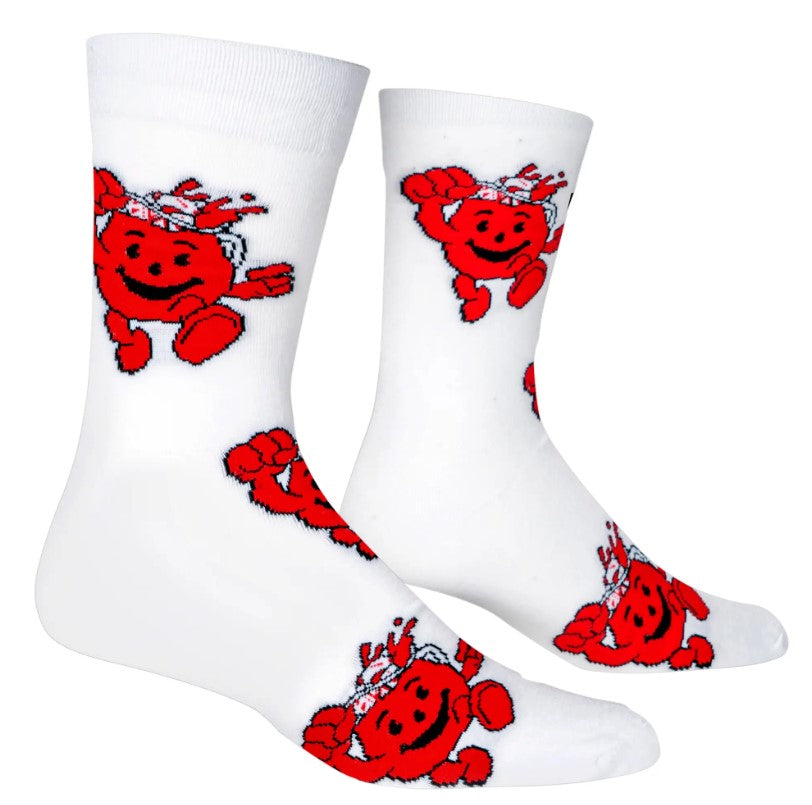 Kool Aid Man Crew Socks - Premium Socks from Crazy Socks - Just $8! Shop now at Pat's Monograms