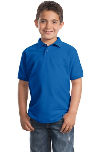 Veritas - Port Authority Unisex Youth Silk Touch Polo Y500 - Premium School Uniform from Pat's Monograms - Just $18.00! Shop now at Pat's Monograms