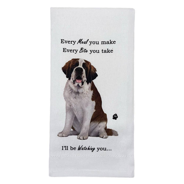 Saint Bernard Kitchen Towel - Premium Kitchen Towels from E&S Pets - Just $9.95! Shop now at Pat's Monograms