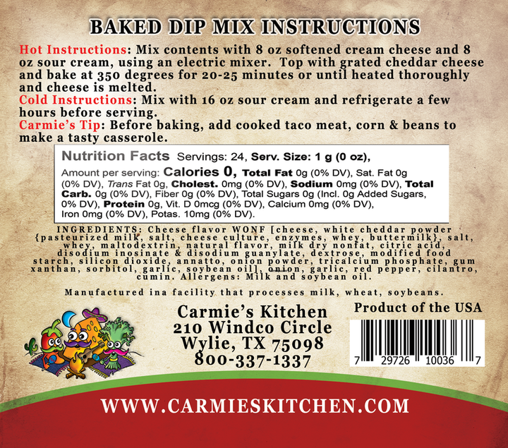 Baked Enchilada Dip - Premium Dips & Spreads from Carmie's Kitchen - Just $4.5! Shop now at Pat's Monograms